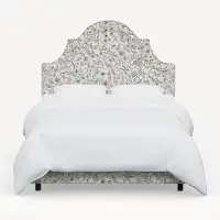 182BEDRPCAVBLKCRMLCB Rifle Paper Co Marion Aviary Cream & Black Queen Bed