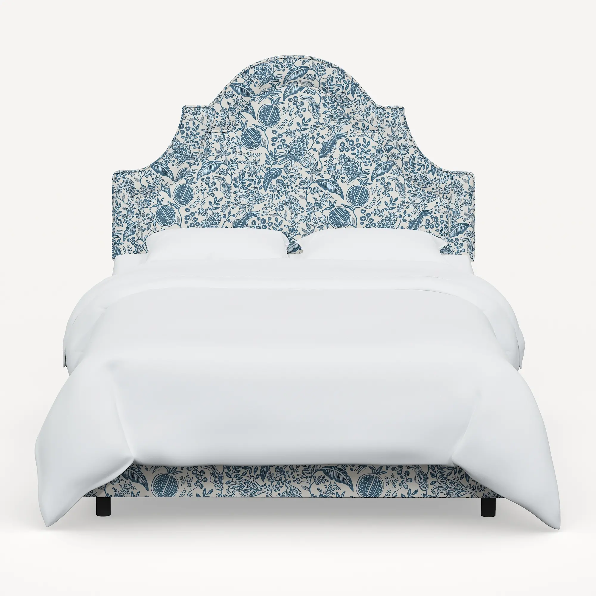 184BEDRPCPMBLULCB Rifle Paper Co. Marion Blue Pomegranate Cal-King Bed-1