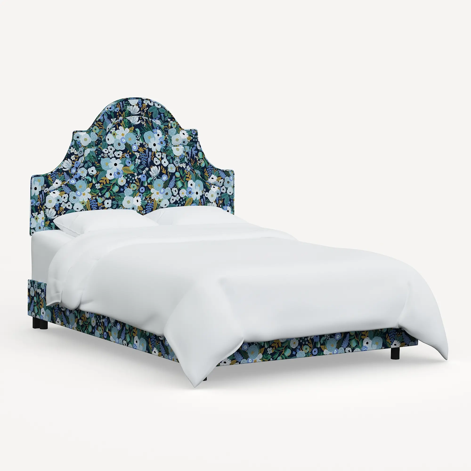 180BEDRPCGRPRBLULCB Rifle Paper Co Marion Garden Party Blue Twin Bed-3