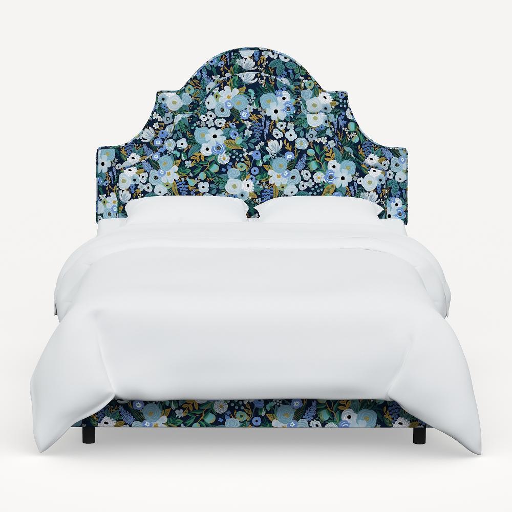 Rifle Paper Co Marion Garden Party Blue Queen Bed