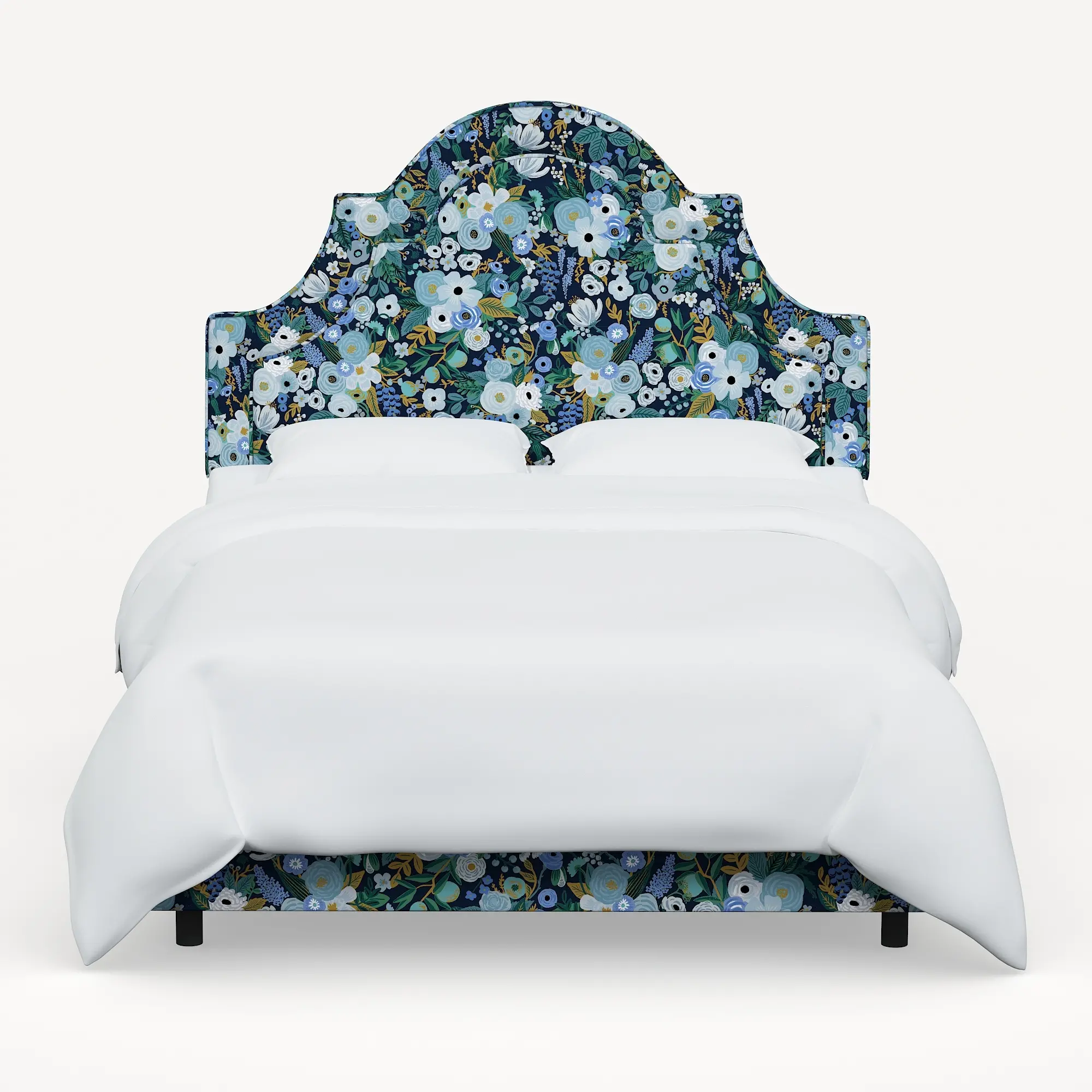 184BEDRPCGRPRBLULCB Rifle Paper Co Marion Garden Party Blue Cal-King Bed-1