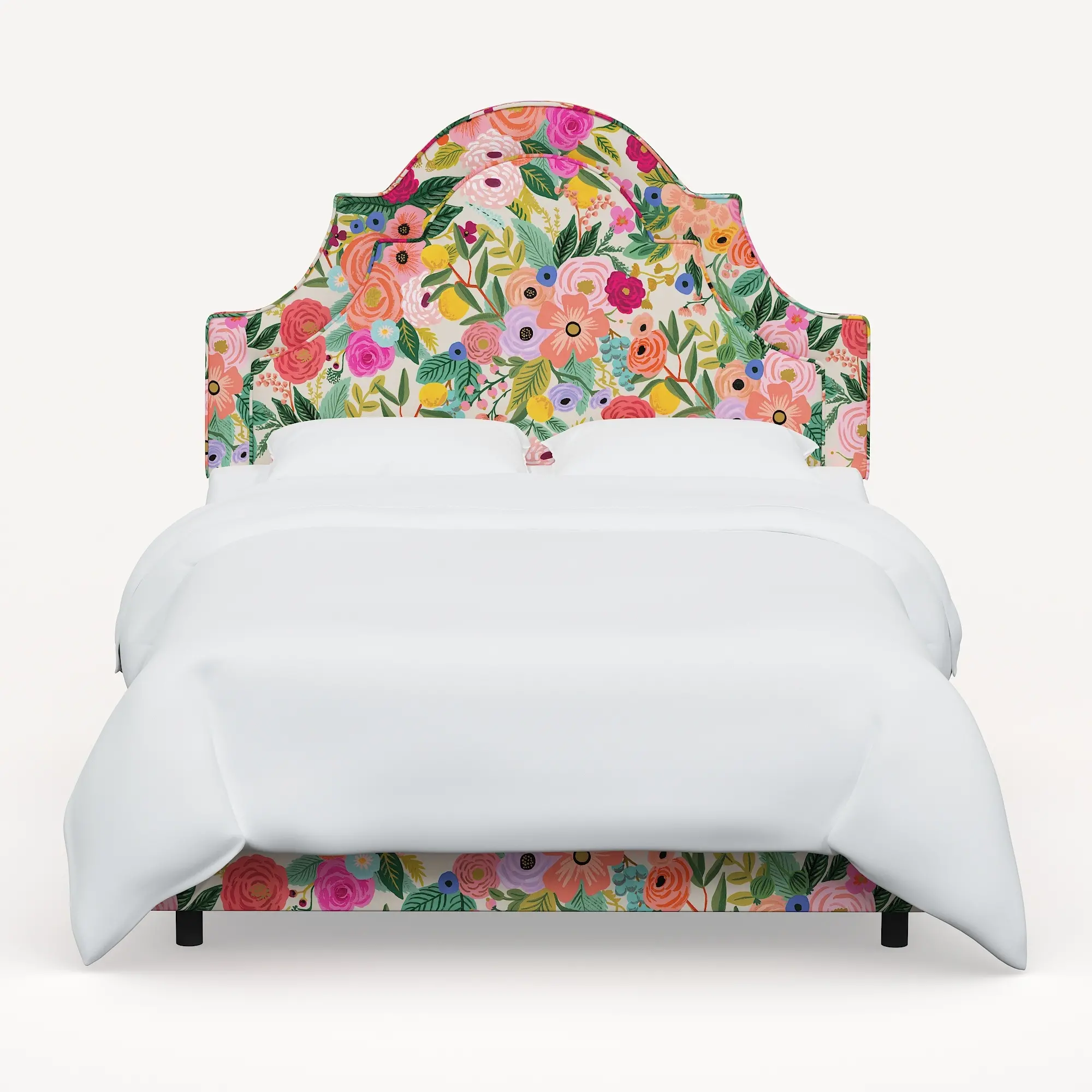 182BEDRPCGRPRTLCB Rifle Paper Co Marion Garden Party Pink Queen Bed-1