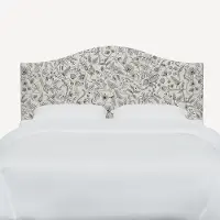 913KRPCAVBLKCRMLCB Rifle Paper Co Mayfair Aviary Cream & Black King Headboard