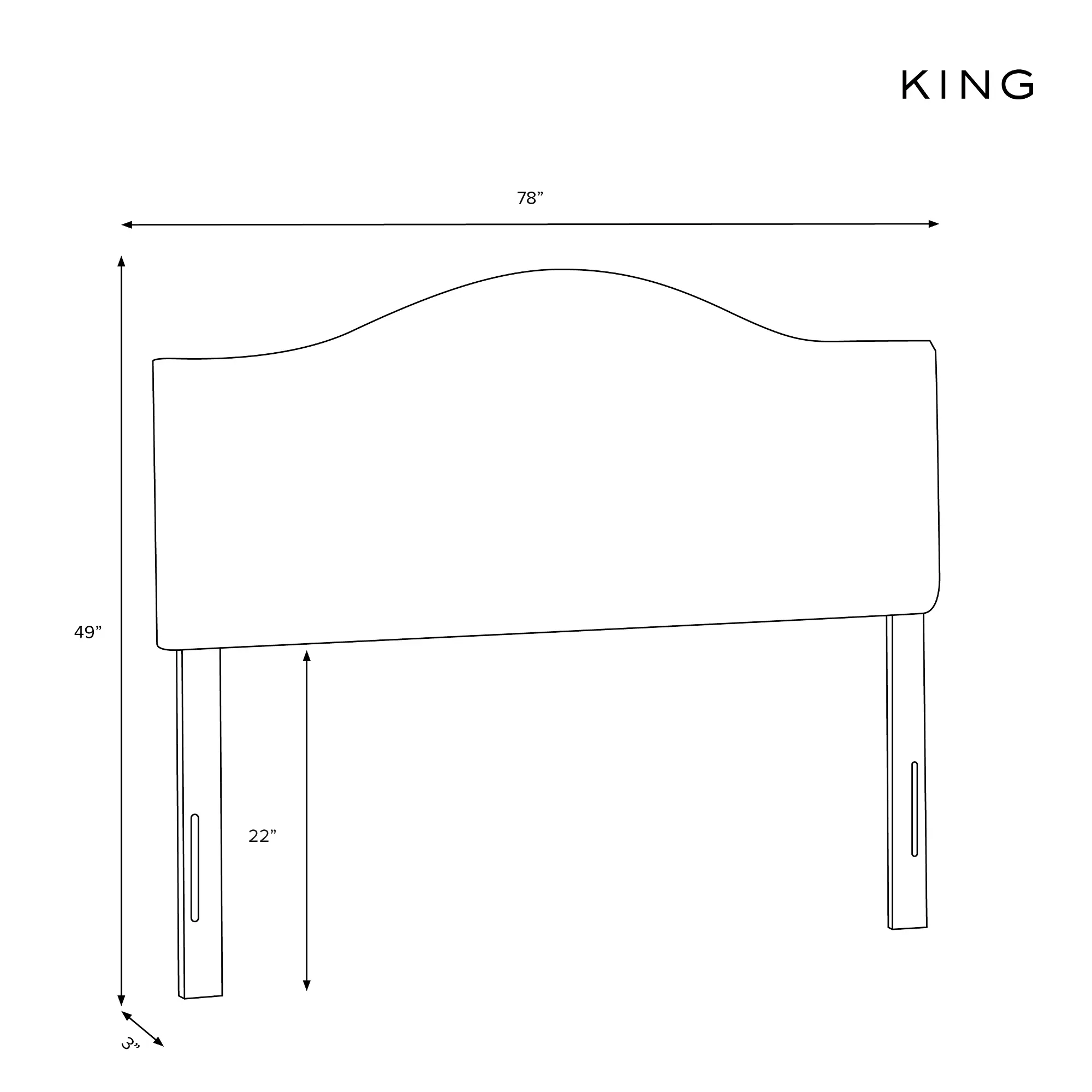 Rifle Paper Co Mayfair Aviary Cream & Black King Headboard