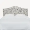 914CRPCAVBLKCRMLCB Rifle Paper Co Mayfair Aviary Cream & Black Cal-King Headboard