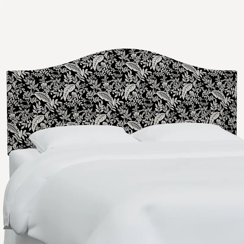 Rifle Paper Co Mayfair Canopy Black & Cream Full Headboard