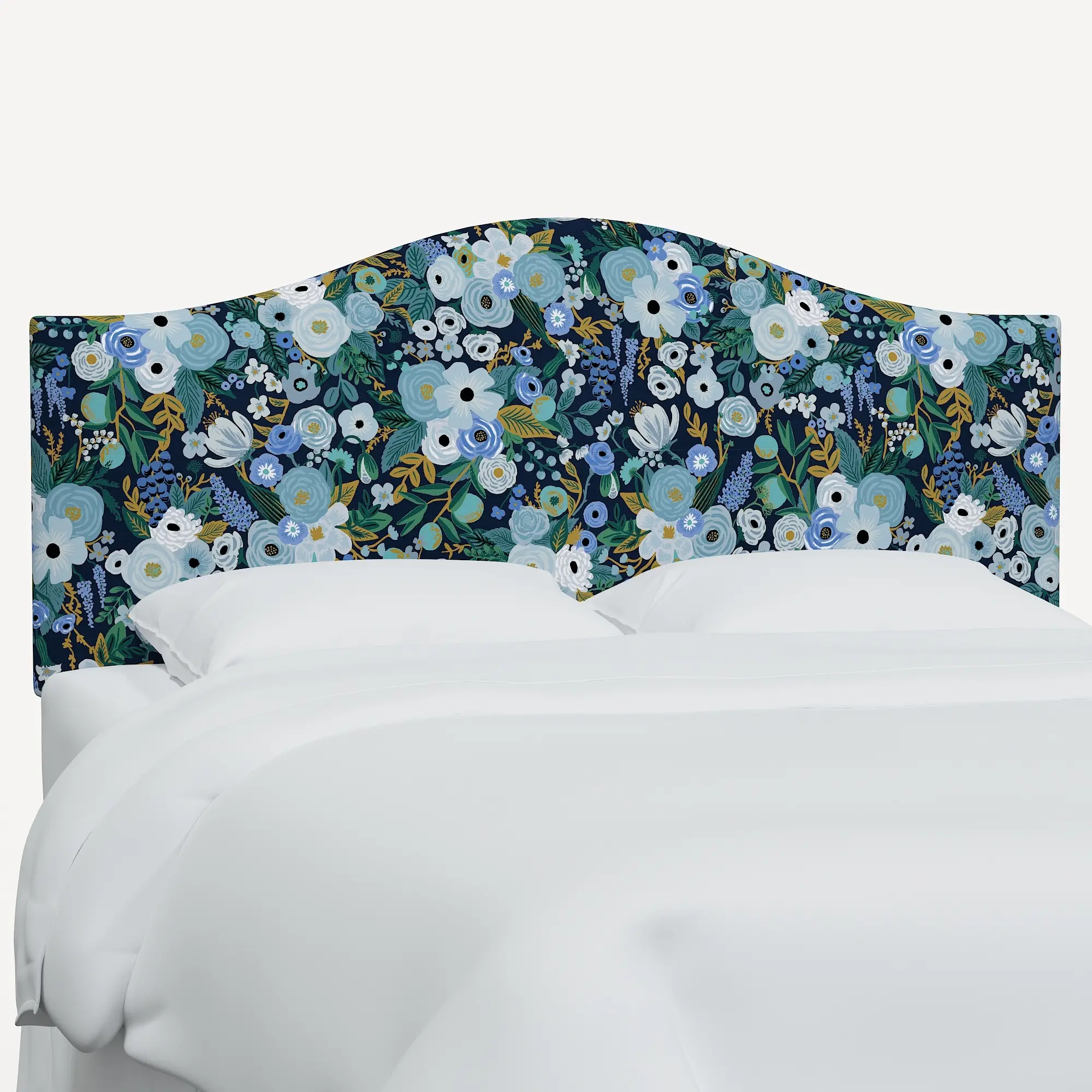 911FRPCGRPRBLULCB Rifle Paper Co Mayfair Garden Party Blue Full Headboard-1