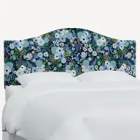 913KRPCGRPRBLULCB Rifle Paper Co Mayfair Garden Party Blue King Headboard