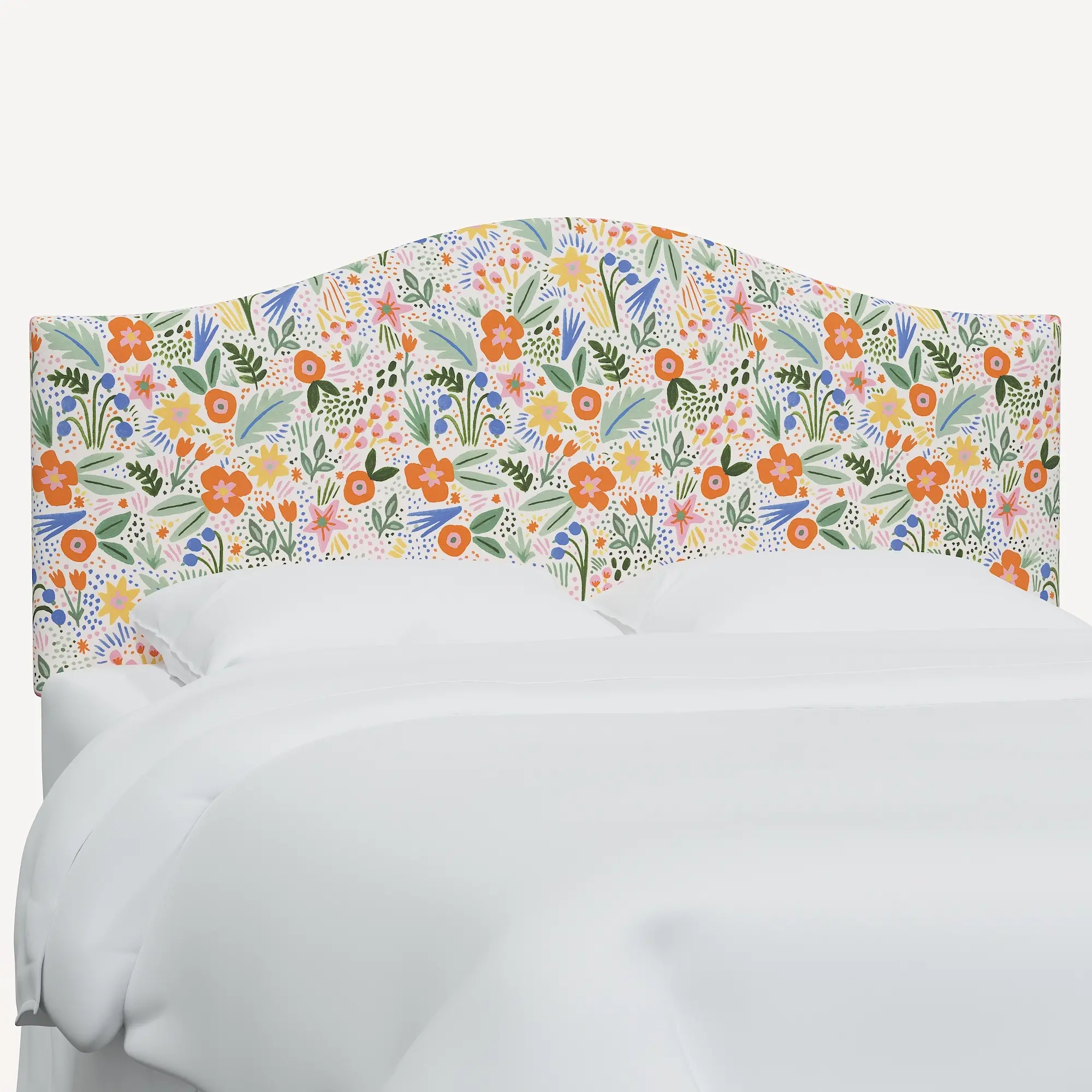 911FRPCMRMLTLCB Rifle Paper Co Mayfair Multicolor Floral Full Headboard-1