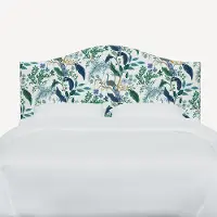 911FRPCPCBLWHLCB Rifle Paper Co Mayfair Blue Peacock Full Headboard