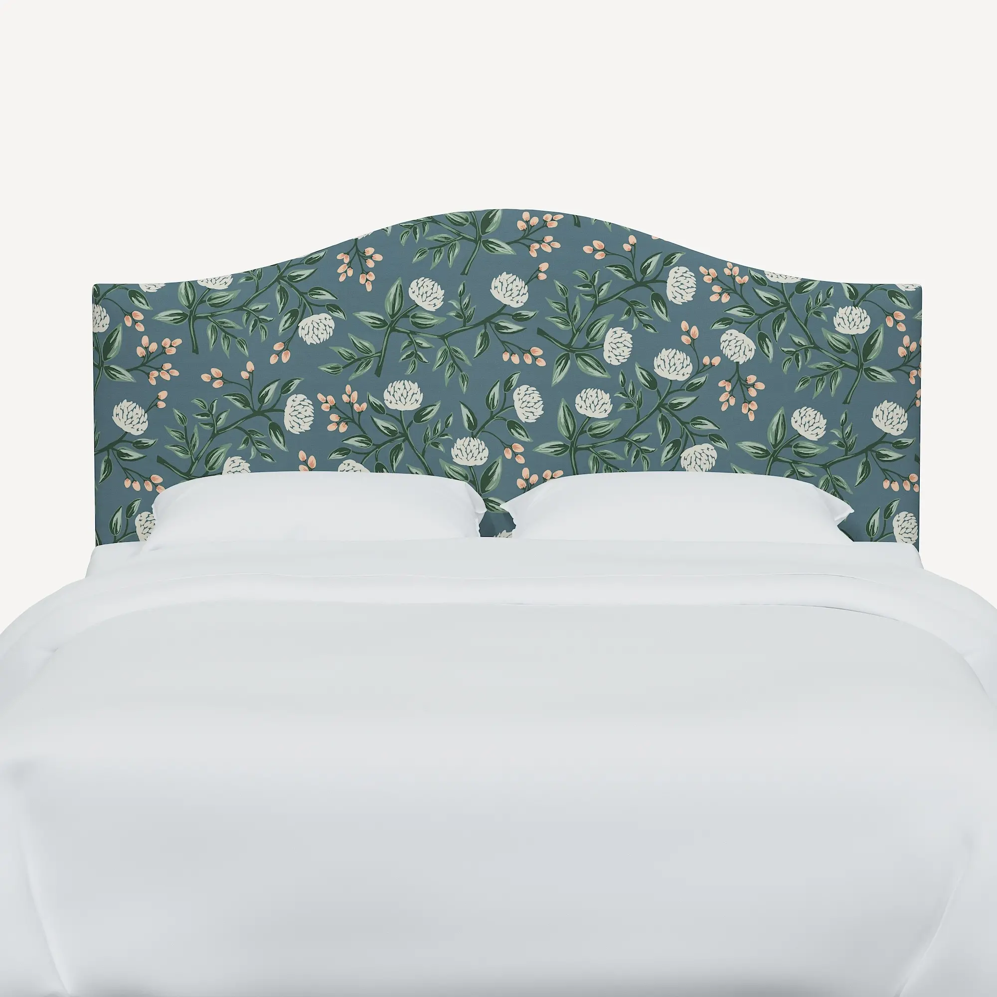 911FRPCPNEMRLCB Rifle Paper Co Mayfair Emerald Peonies Full Headboard-3