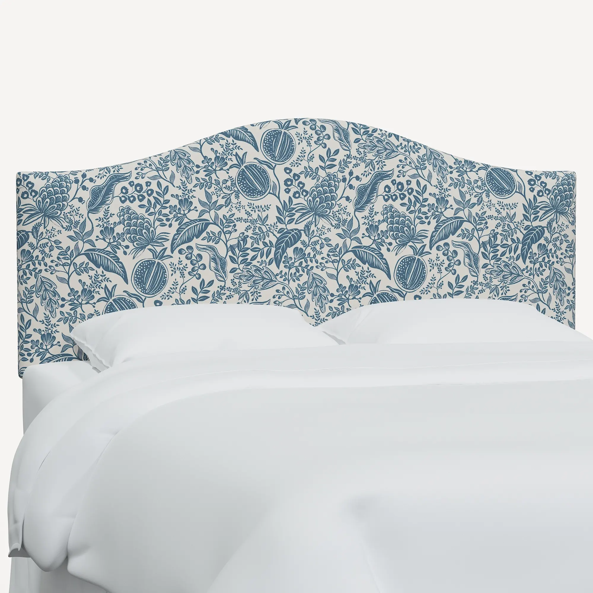 910TRPCPMBLULCB Rifle Paper Co Mayfair Blue Pomegranate Twin Headboard-1