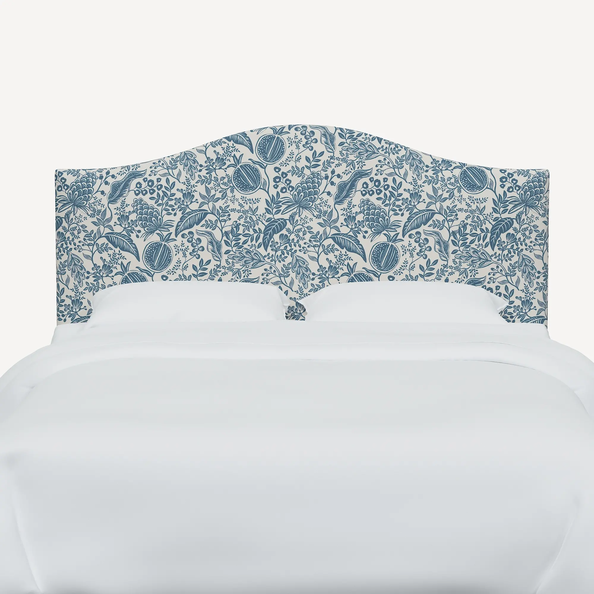 910TRPCPMBLULCB Rifle Paper Co Mayfair Blue Pomegranate Twin Headboard-3
