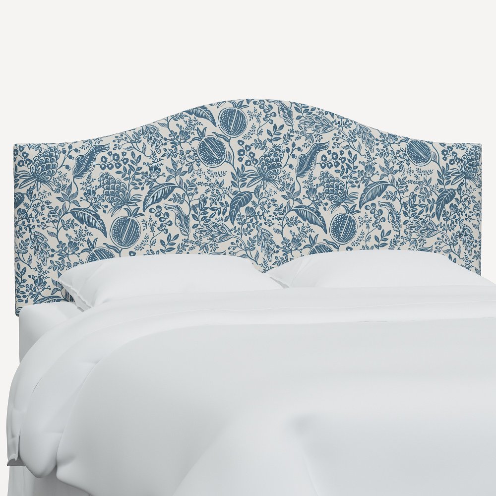 Rifle Paper Co Mayfair Blue Pomegranate Full Headboard
