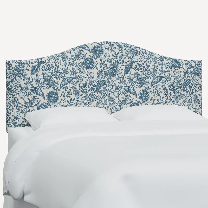 Rifle Paper Co Mayfair Blue Pomegranate King Headboard