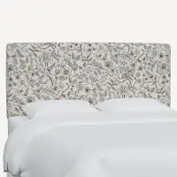 481FRPCAVBLKCRMLCB Rifle Paper Co Elly Aviary Cream & Black Full Headboard