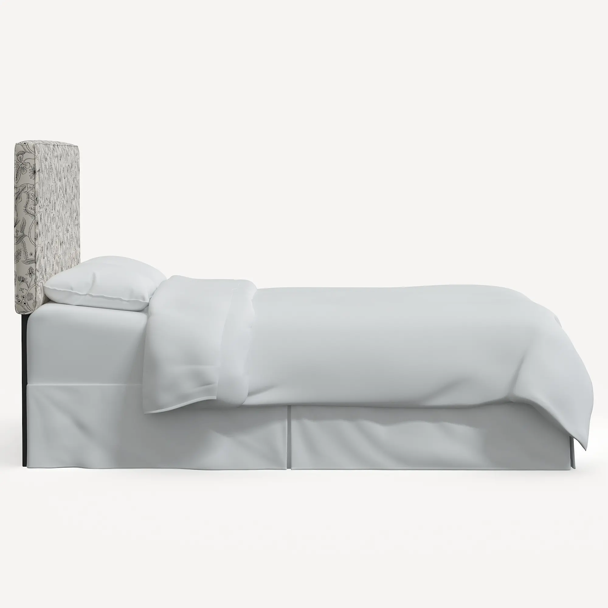 482QRPCAVBLKCRMLCB Rifle Paper Co Elly Aviary Cream & Black Queen Headboard-4