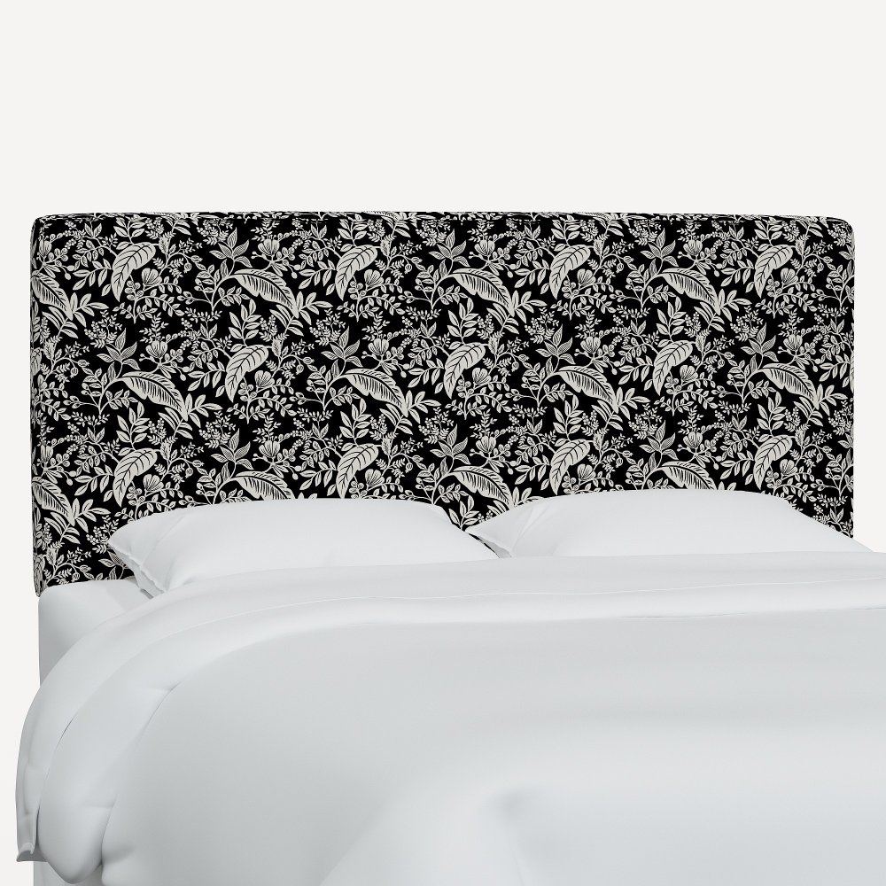 Rifle Paper Co Elly Canopy Black & Cream Cal-King Headboard