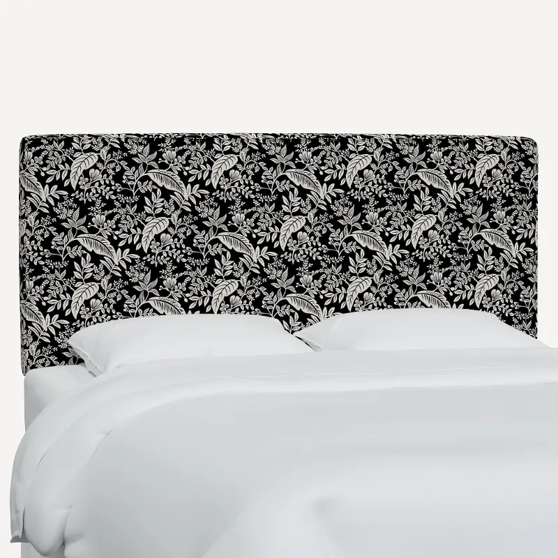 Rifle Paper Co Elly Canopy Black & Cream Cal-King Headboard