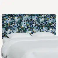 480TRPCGRPRBLULCB Rifle Paper Co Elly Garden Party Blue Twin Headboard