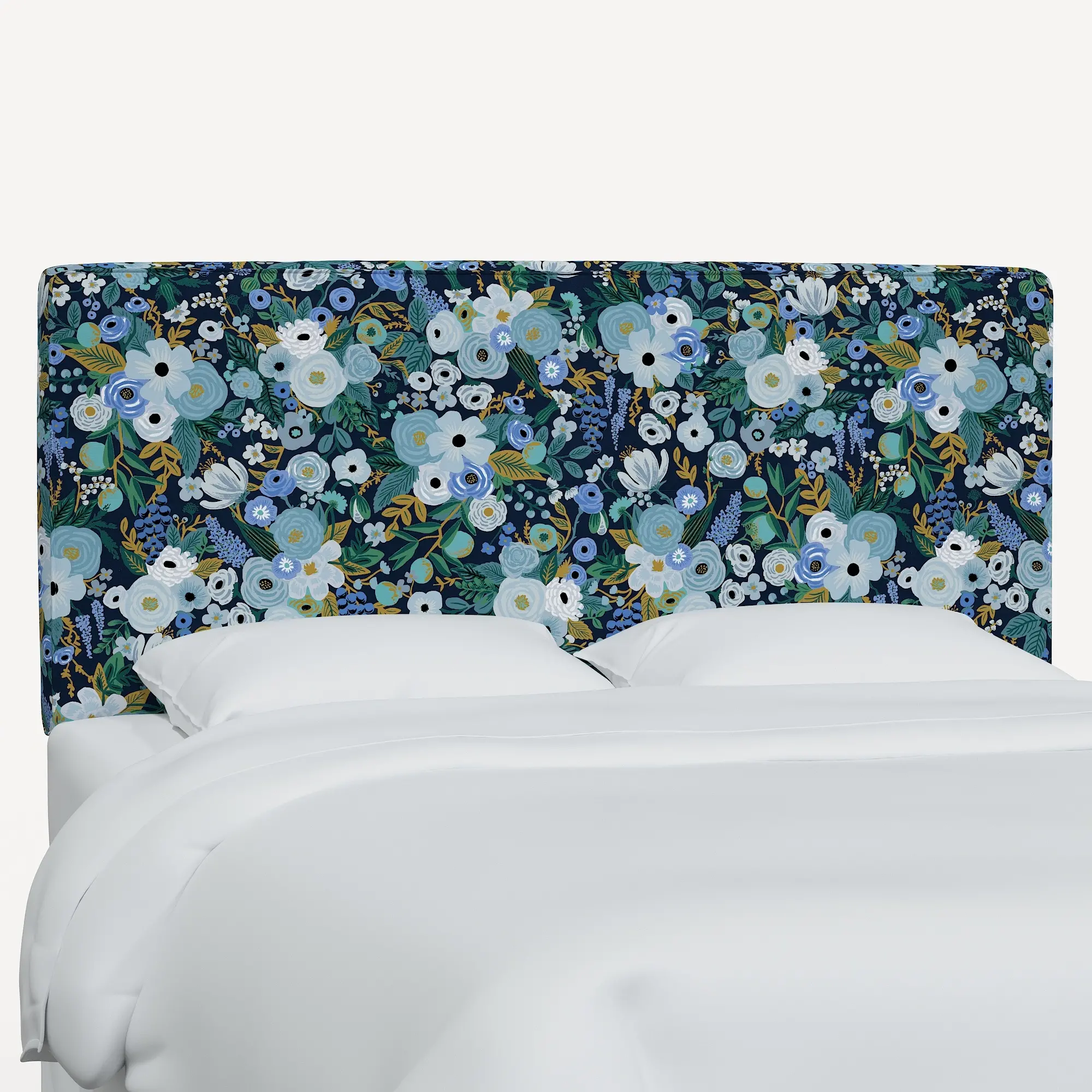 481FRPCGRPRBLULCB Rifle Paper Co Elly Garden Party Blue Full Headboard-1