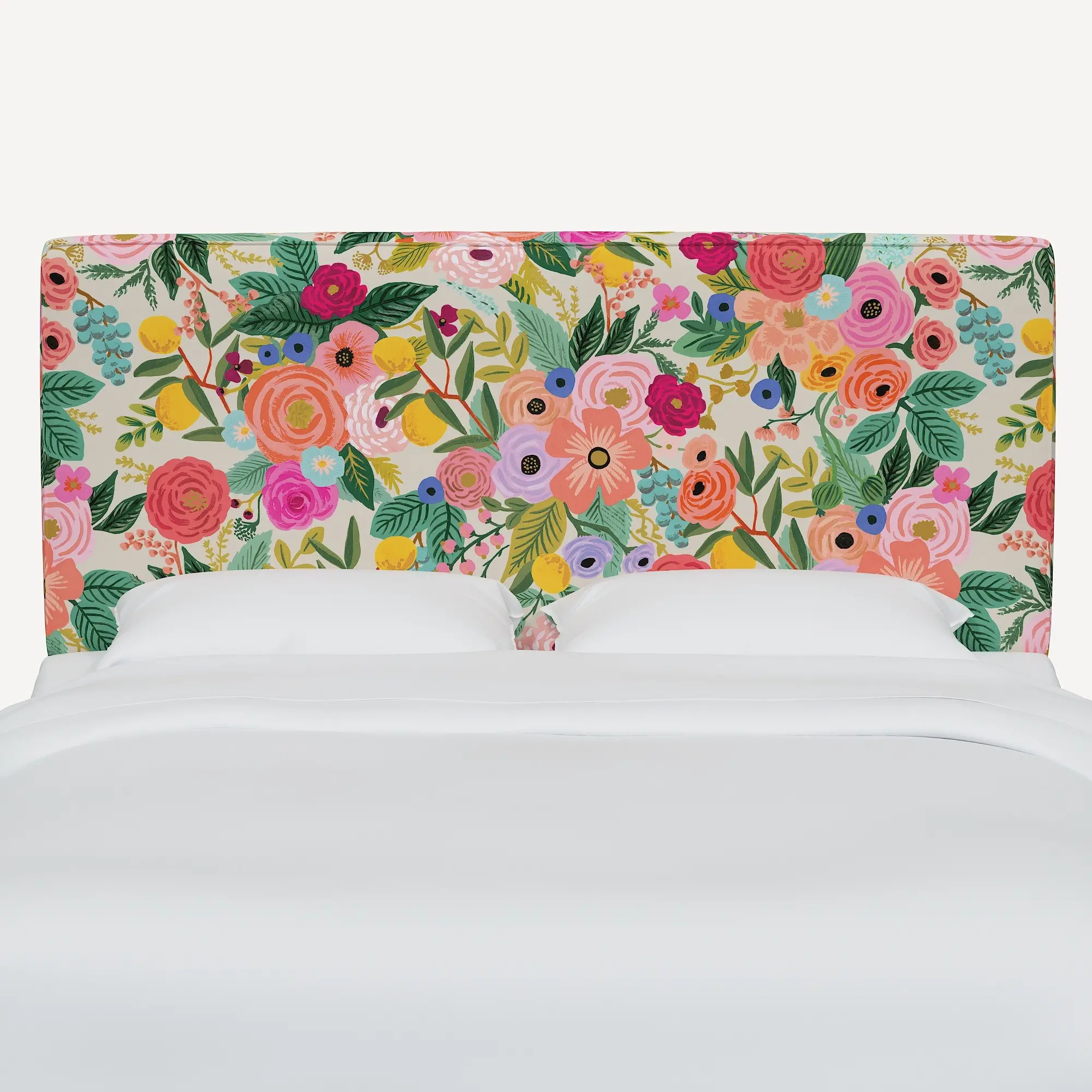 481FRPCGRPRTLCB Rifle Paper Co Elly Garden Party Pink Full Headboard-2