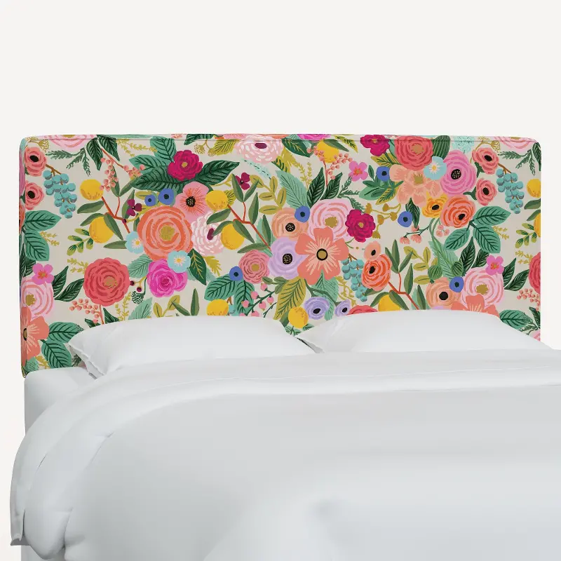 Rifle Paper Co Elly Garden Party Pink Cal-King Headboard