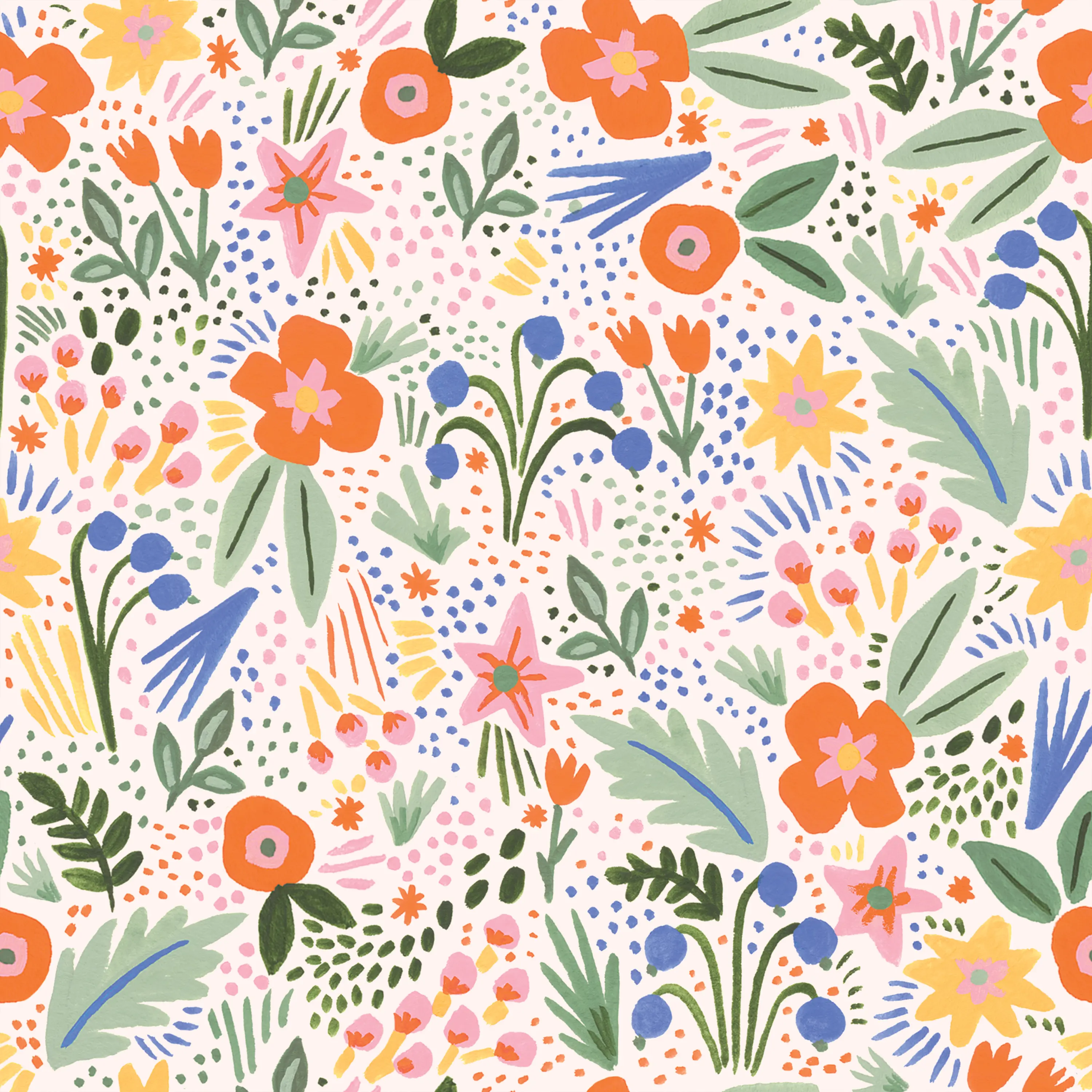 480TRPCMRMLTLCB Rifle Paper Co Elly Multicolor Floral Twin Headboard-5