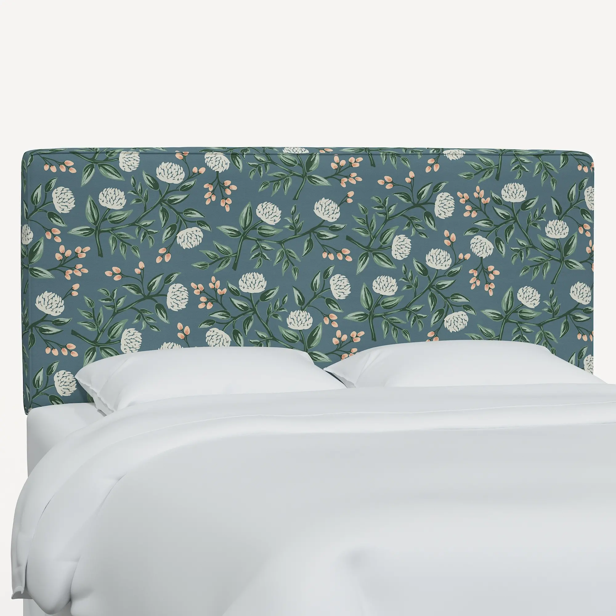 480TRPCPNEMRLCB Rifle Paper Co Elly Emerald Peonies Twin Headboard-1