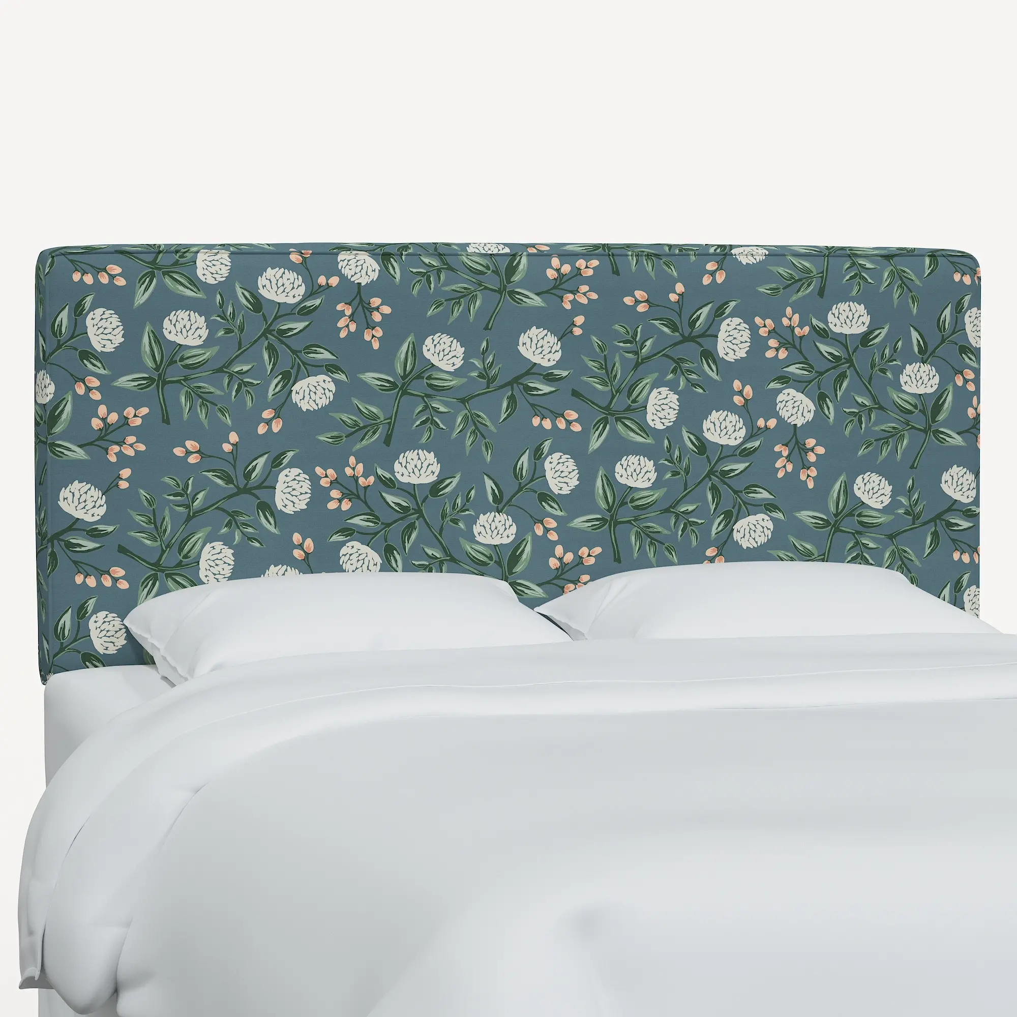 480TRPCPNEMRLCB Rifle Paper Co Elly Emerald Peonies Twin Headboard-1
