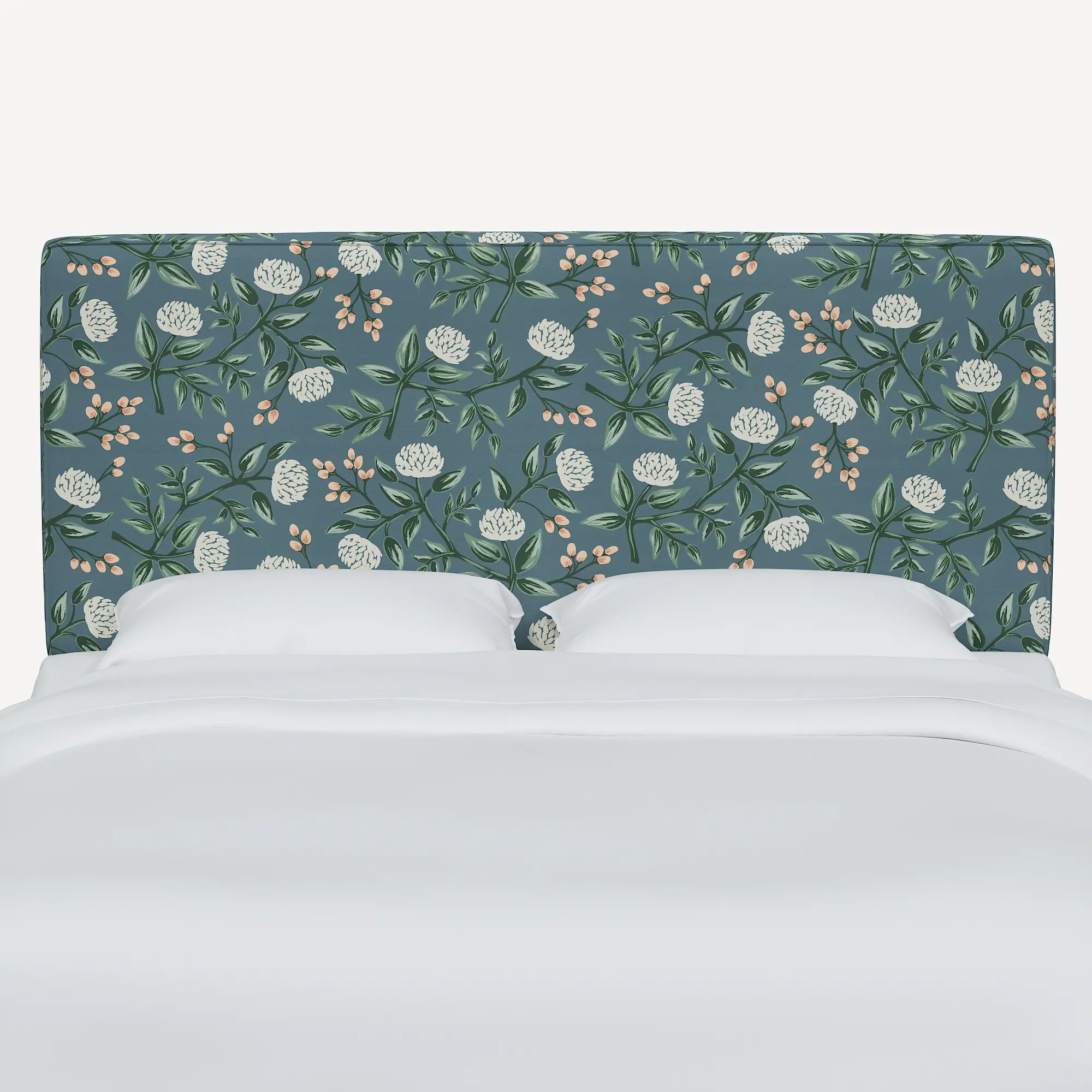 480TRPCPNEMRLCB Rifle Paper Co Elly Emerald Peonies Twin Headboard-3