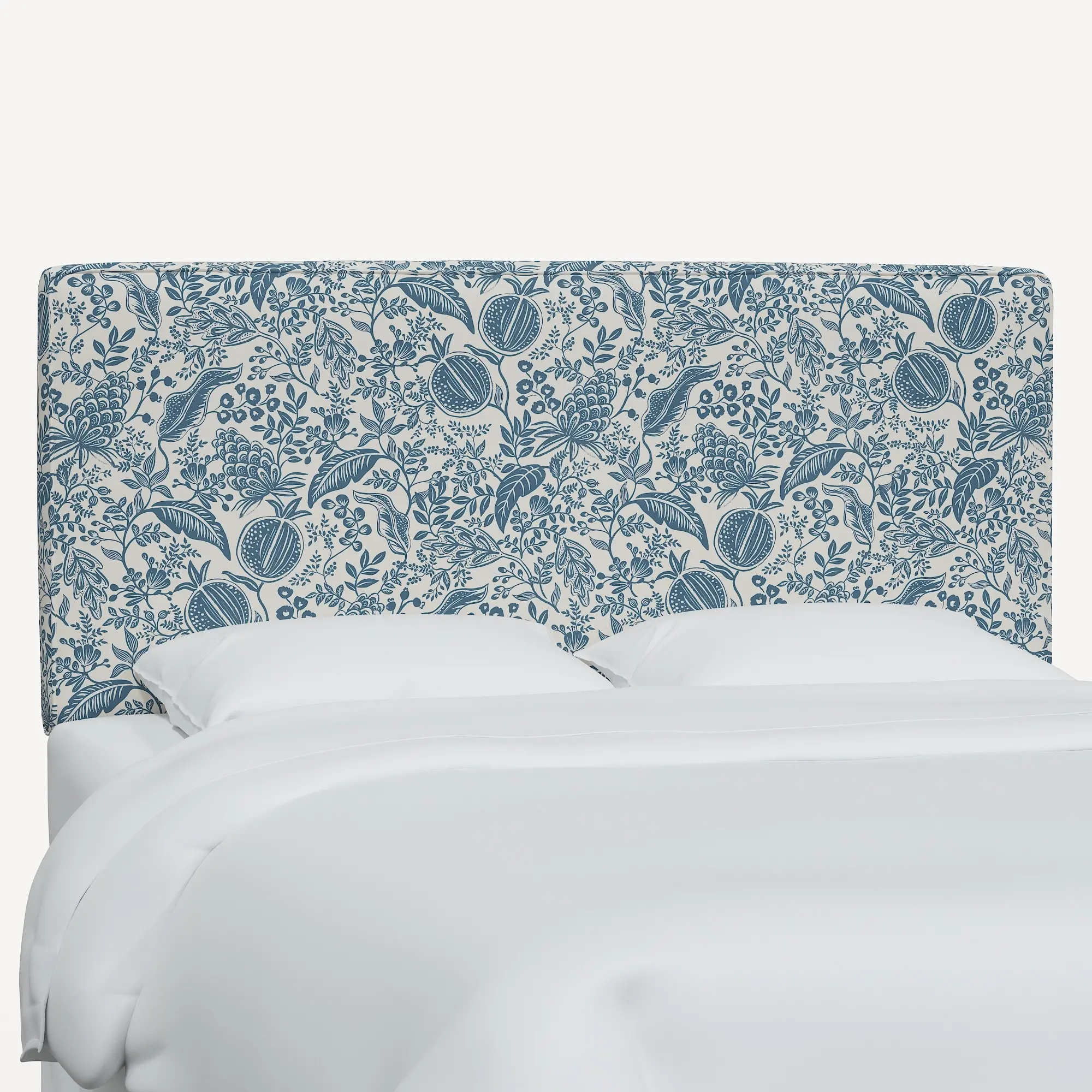 482QRPCPMBLULCB Rifle Paper Co Elly Blue Pomegranate Queen Headboard-1