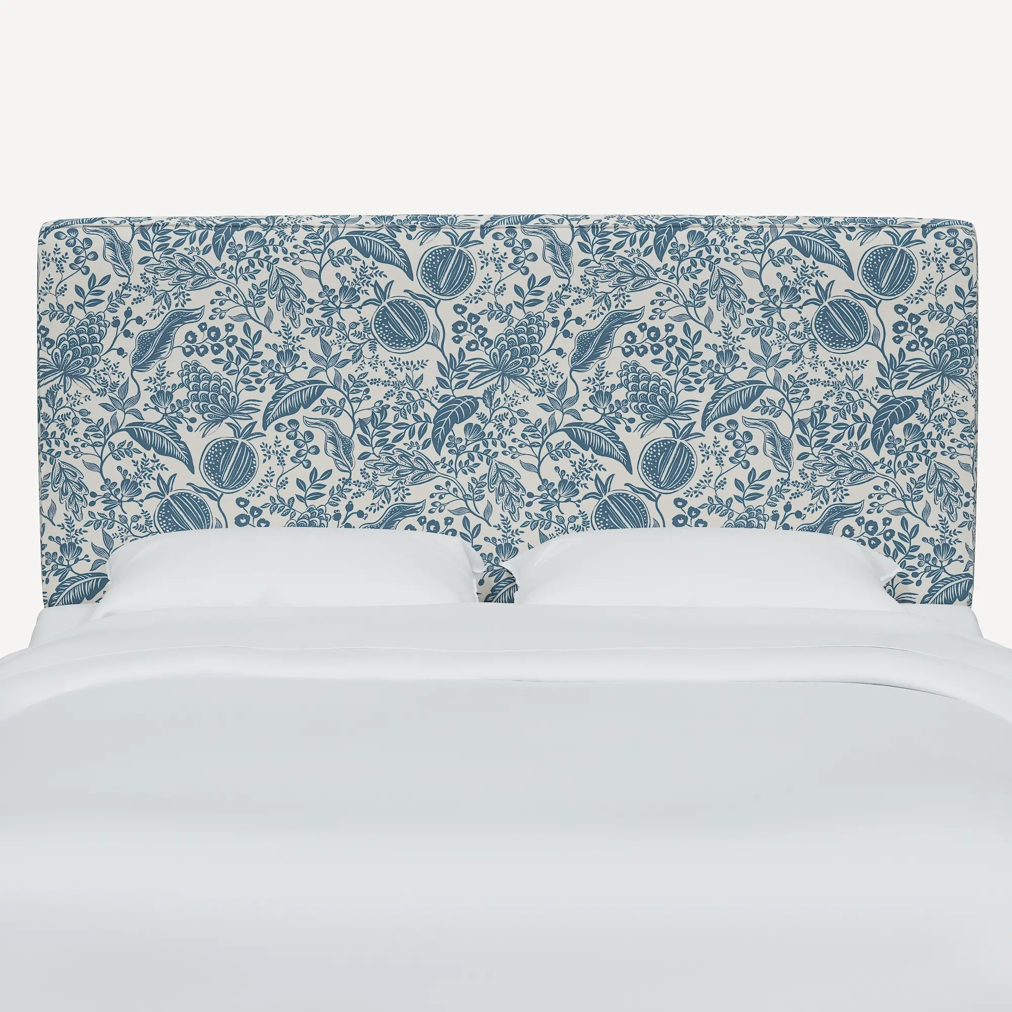 482QRPCPMBLULCB Rifle Paper Co Elly Blue Pomegranate Queen Headboard-3