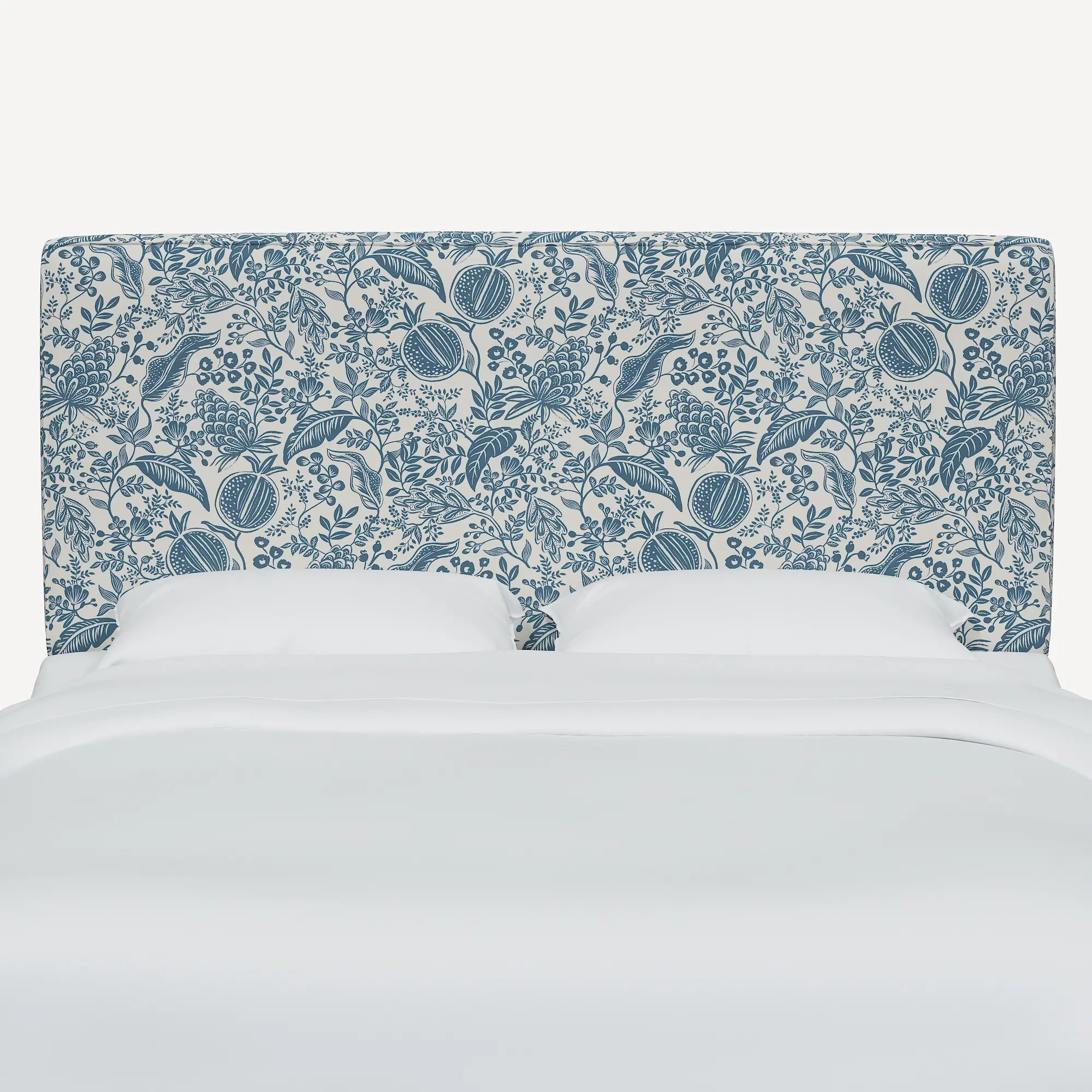 482QRPCPMBLULCB Rifle Paper Co Elly Blue Pomegranate Queen Headboard-2