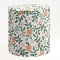 90-2RPCPRBLSCRMLCB Rifle Paper Co. Billie Primrose Blush & Cream Round Ottoman