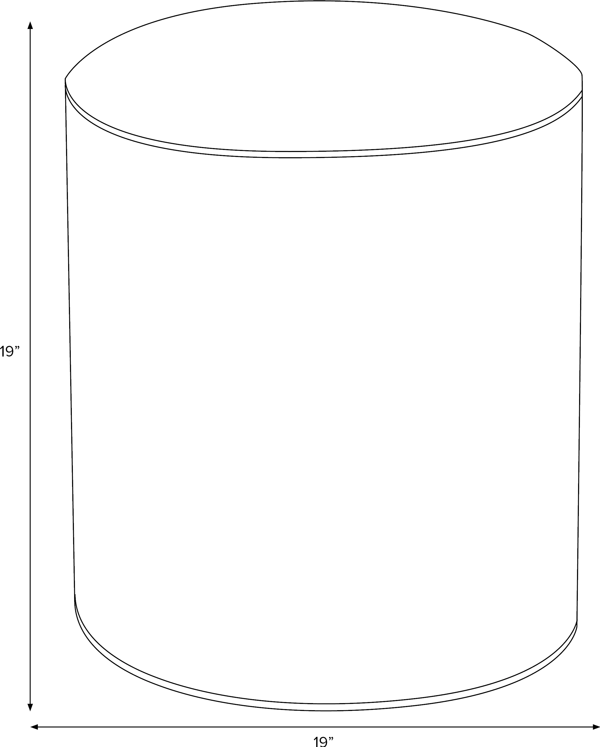 90-2RPCPRBLSCRMLCB Rifle Paper Co. Billie Primrose Blush & Cream Round Ottoman-3