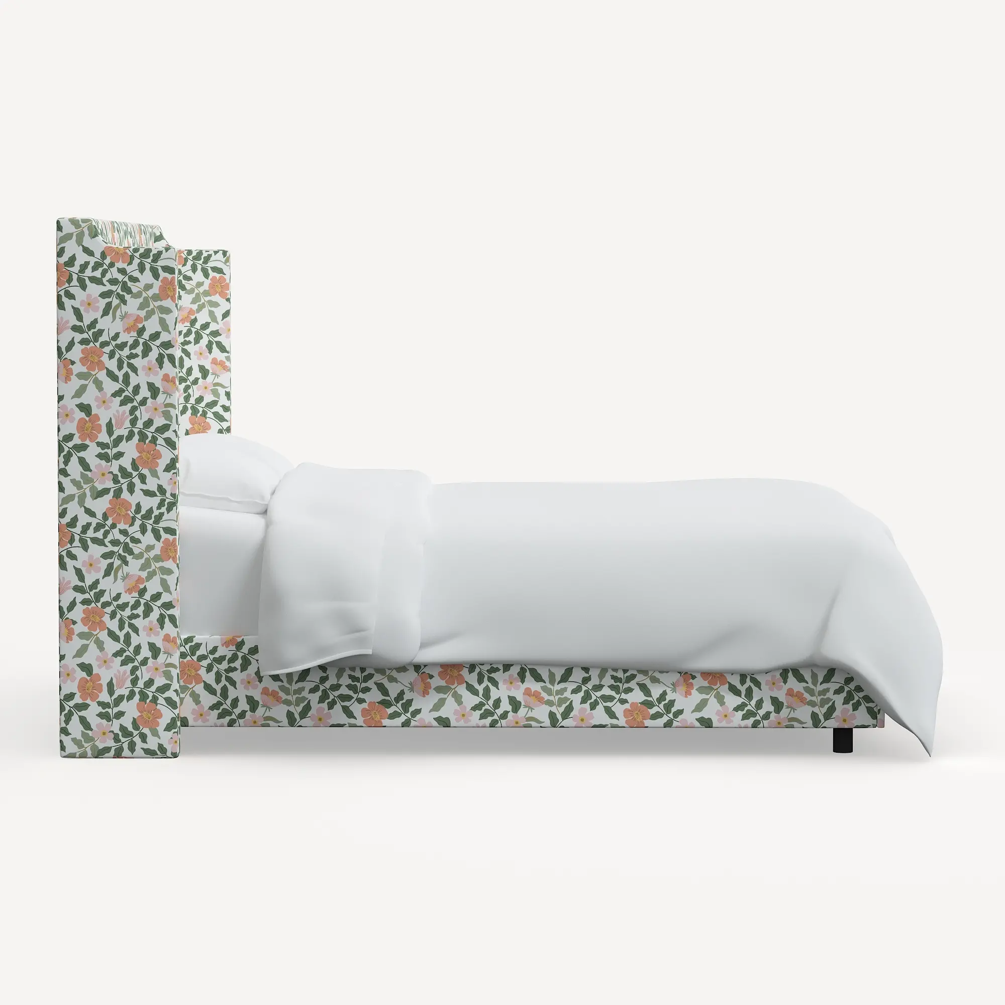 973BEDRPCPRBLSCRMLCB Rifle Paper Co Hawthorne Primrose Blush & Cream King Wingback Bed-4