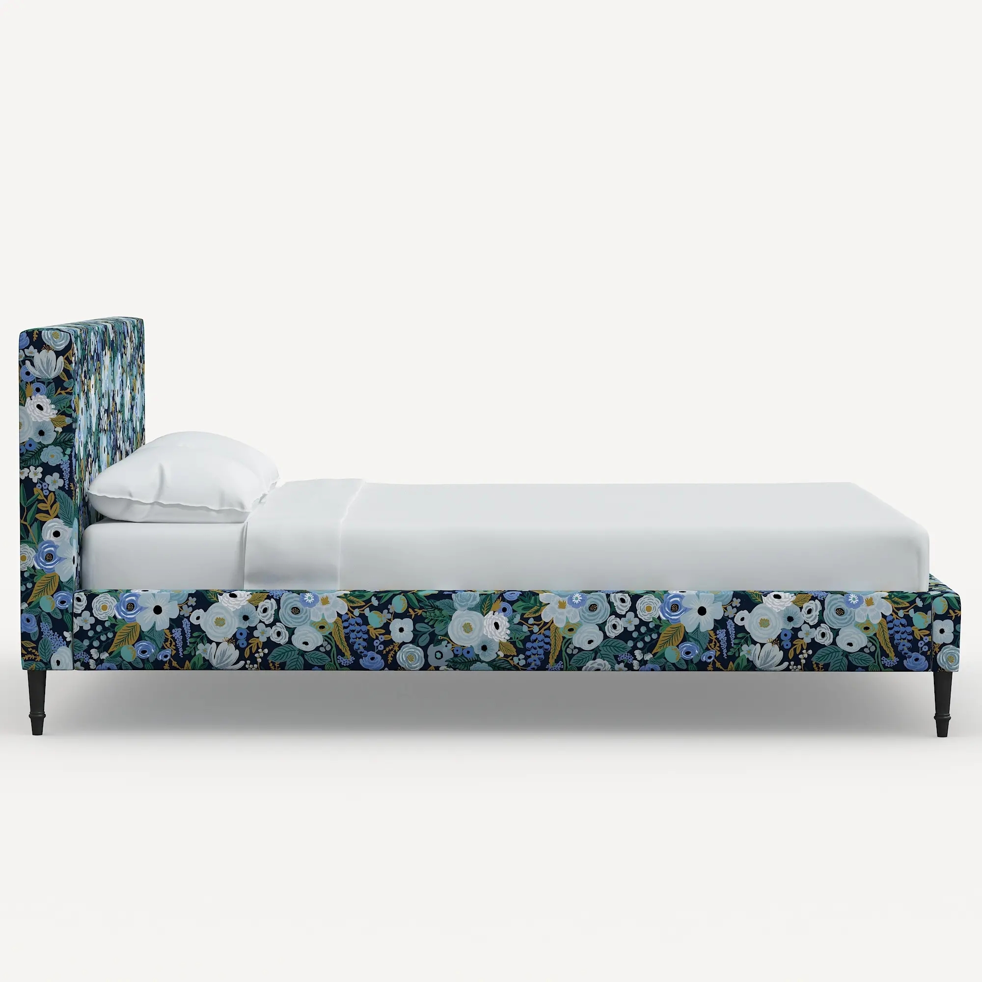 1672FCBEDRPCGRPRBLULCB Rifle Paper Co Elly Garden Party Blue Queen Platform Bed-4