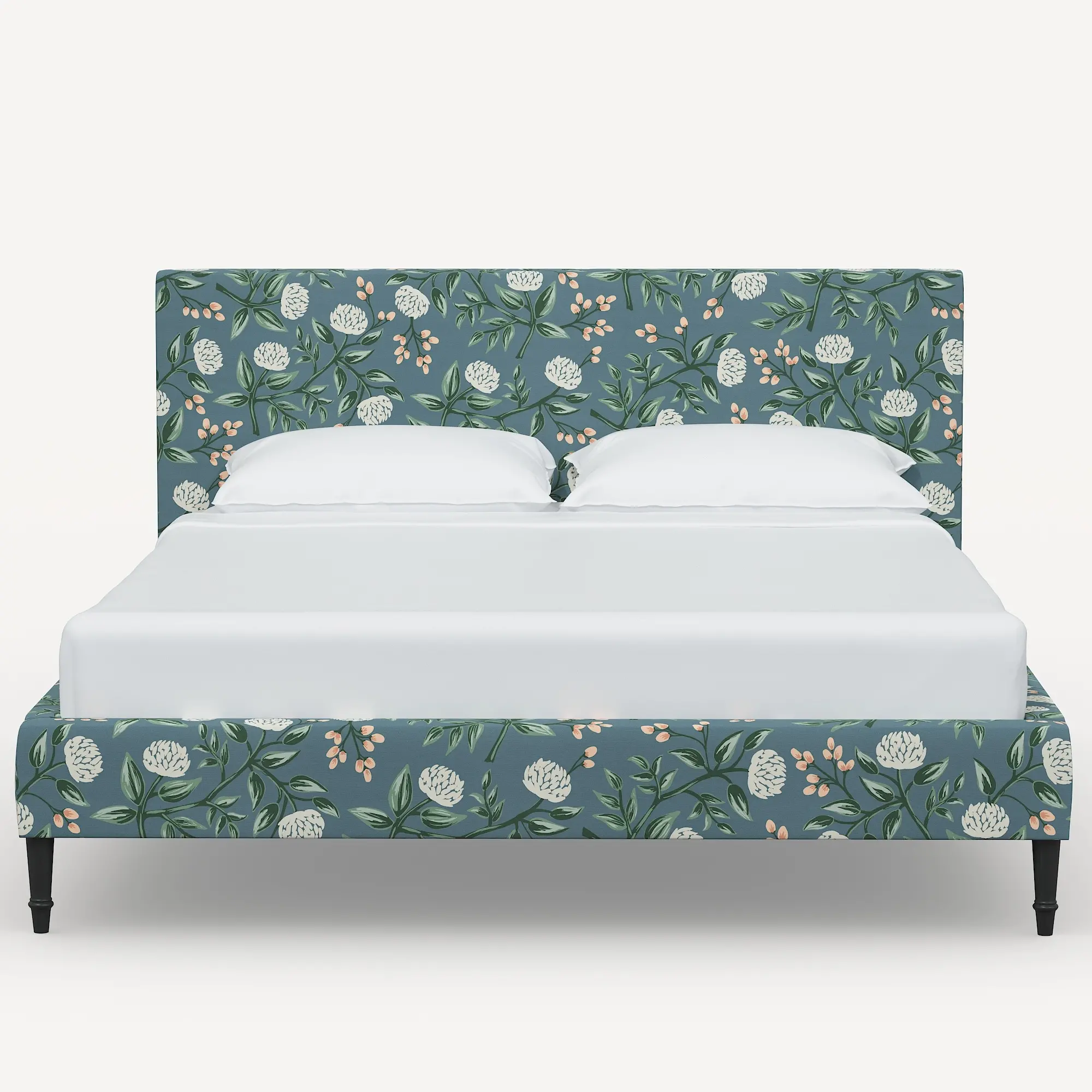1673FCBEDRPCPNEMRLCB Rifle Paper Co Elly Emerald Peonies King Platform Bed-1