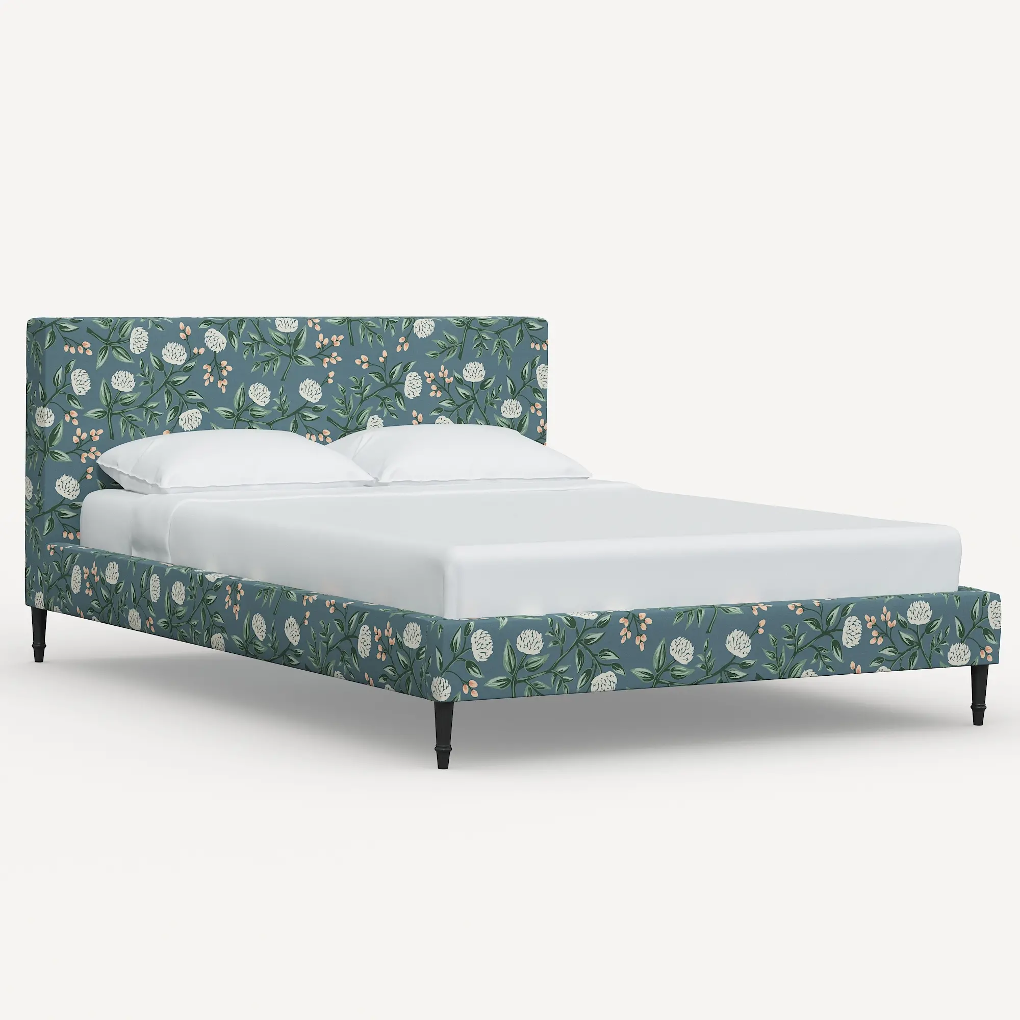 1673FCBEDRPCPNEMRLCB Rifle Paper Co Elly Emerald Peonies King Platform Bed-3
