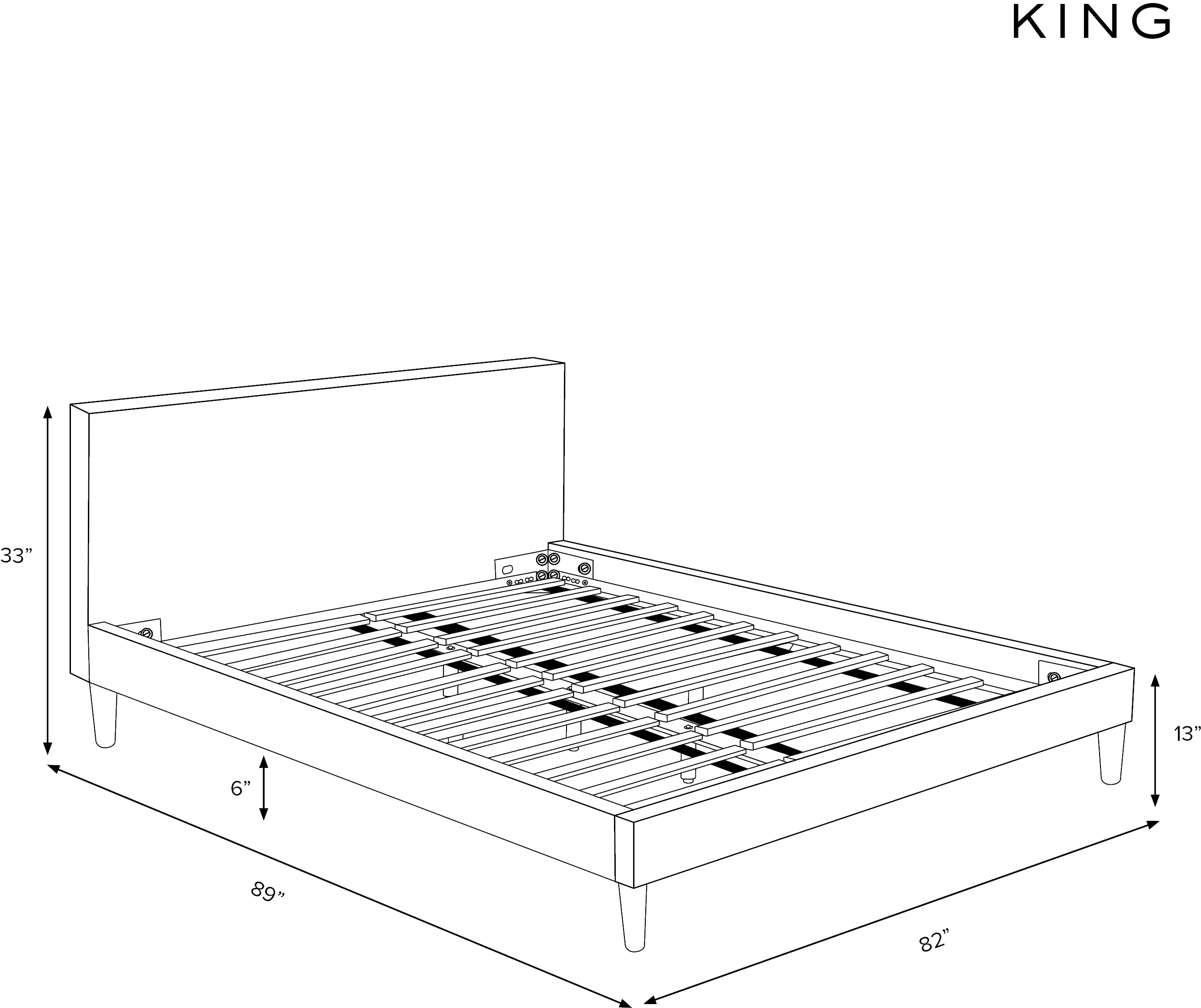 1673FCBEDRPCPNEMRLCB Rifle Paper Co Elly Emerald Peonies King Platform Bed-2