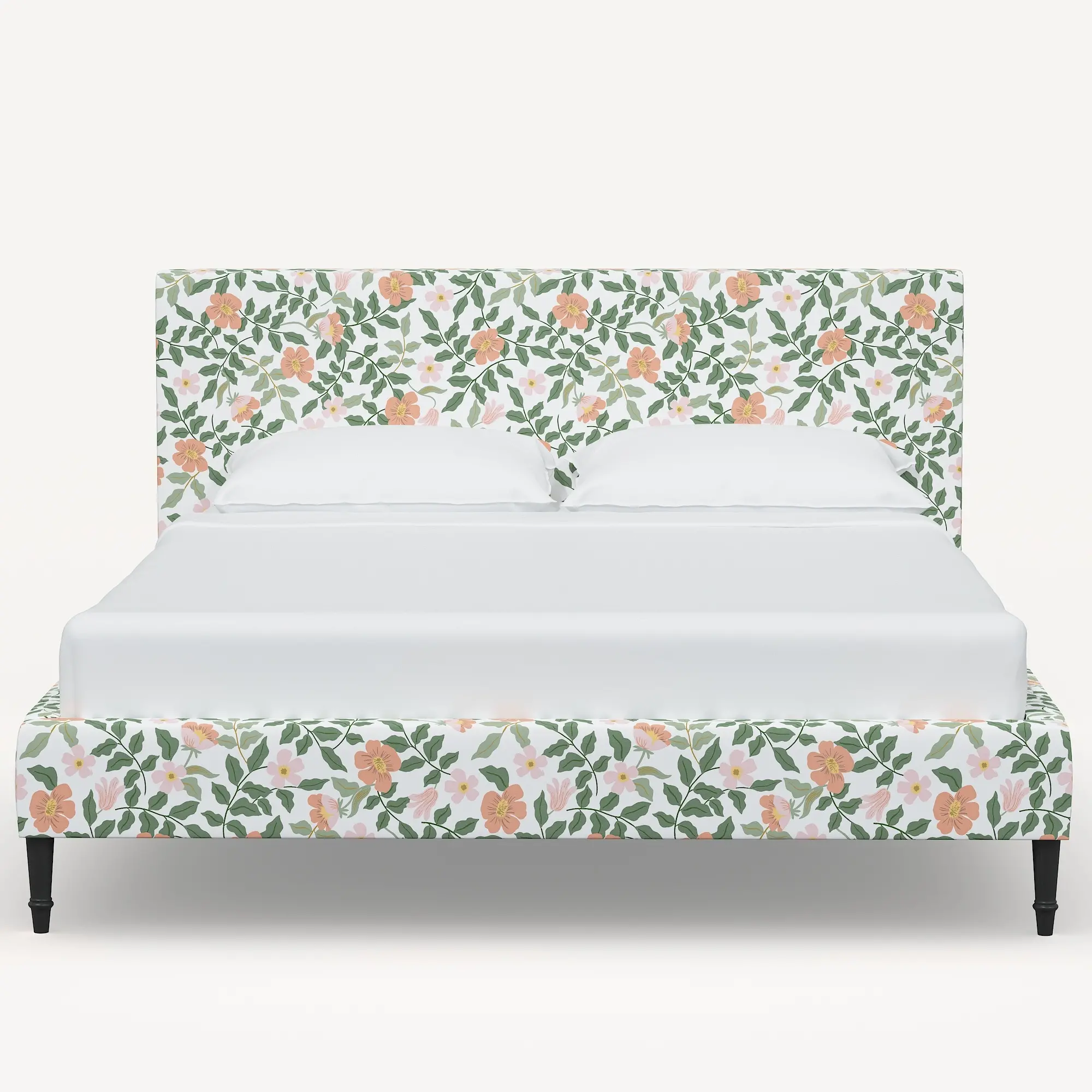 1674FCBEDRPCPRBLSCRMLCB Rifle Paper Co Elly Primrose Blush & Cream Cal-King Platform Bed-1