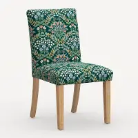 63-6NATRPCBREMRLCB Rifle Paper Co. Lorraine Bramble Emerald Dining Chair