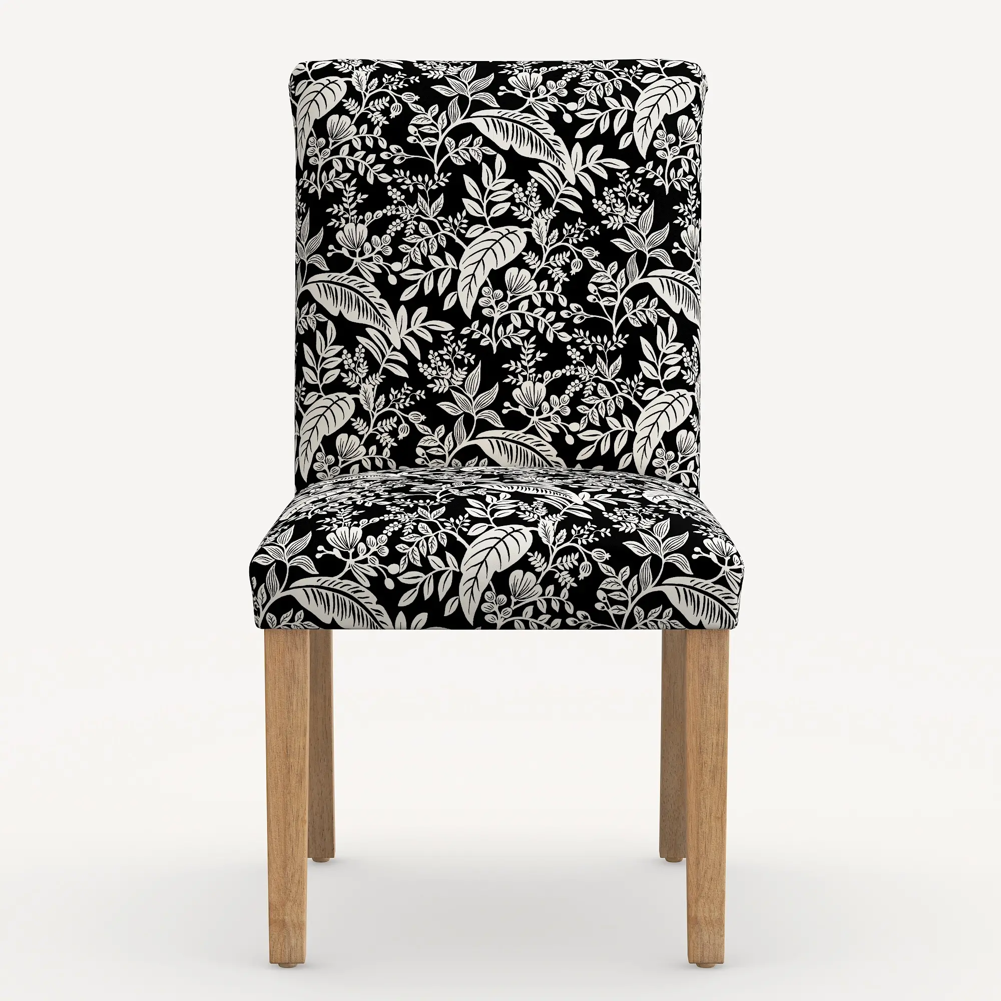 63-6NATRPCCNBLCRMLCB Rifle Paper Co. Lorraine Canopy Black & Cream Dining Chair-4