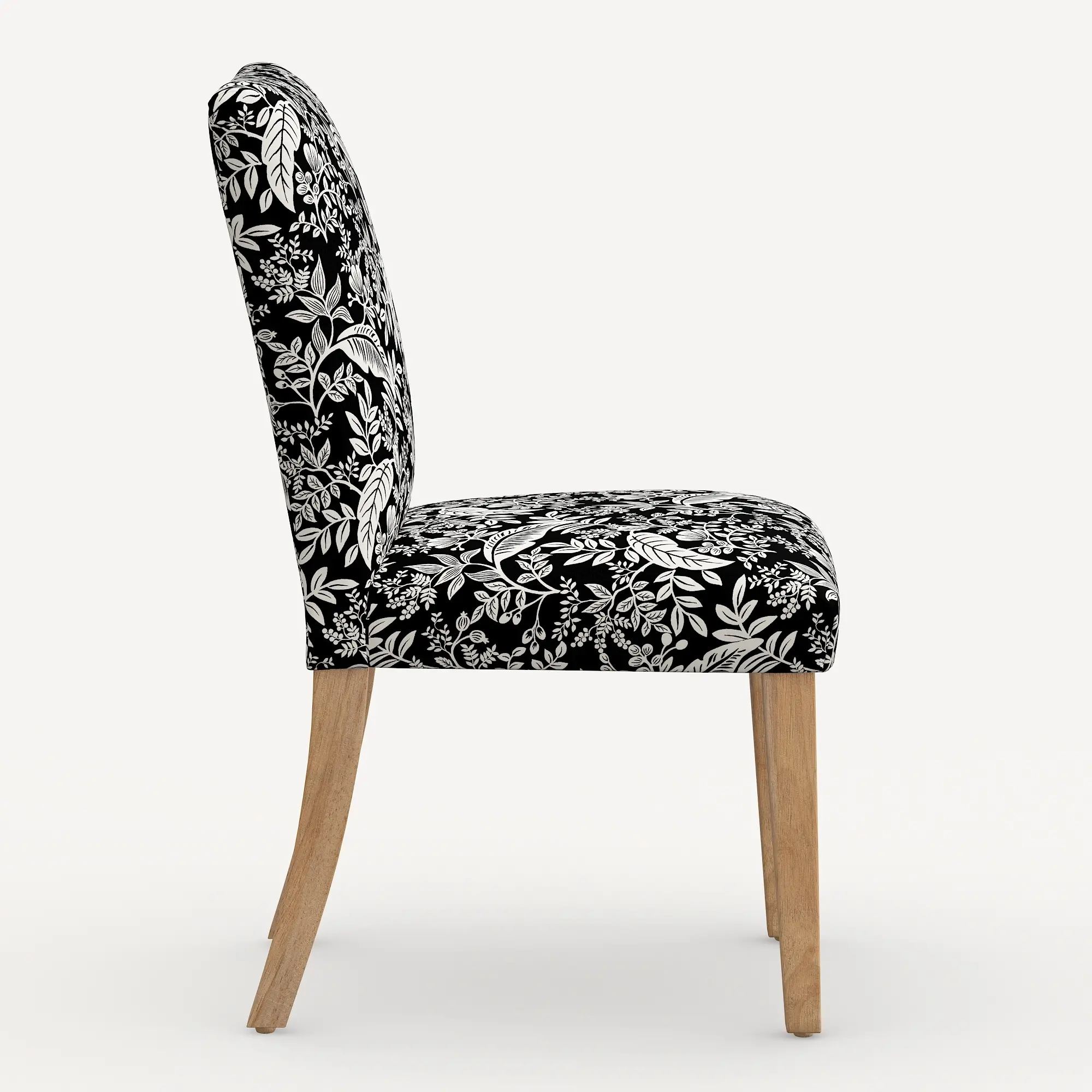 63-6NATRPCCNBLCRMLCB Rifle Paper Co. Lorraine Canopy Black & Cream Dining Chair-5
