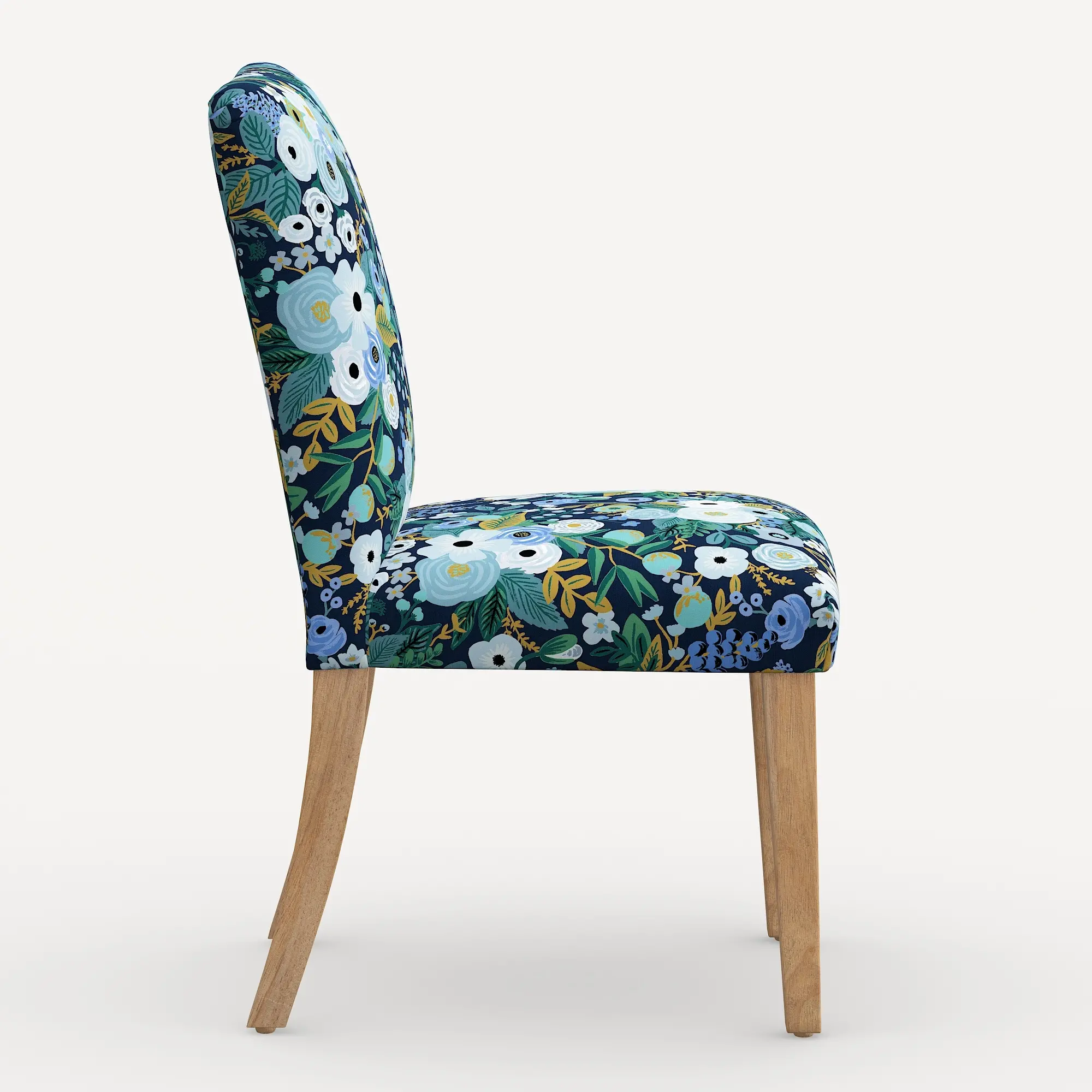 63-6NATRPCGRPRBLULCB Rifle Paper Co. Lorraine Garden Party Blue Dining Chair-2