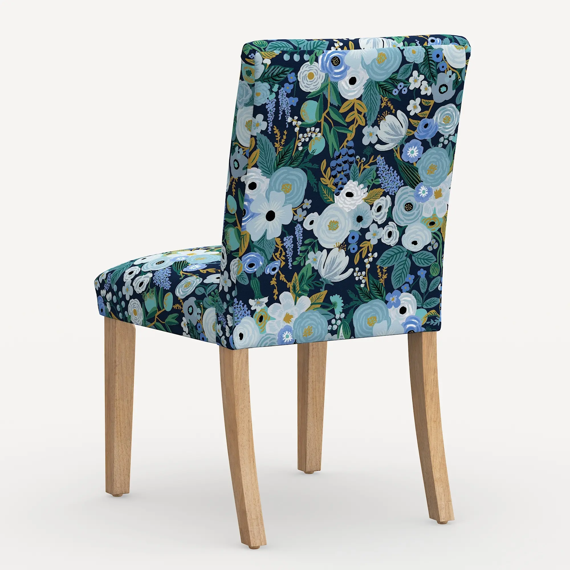 63-6NATRPCGRPRBLULCB Rifle Paper Co. Lorraine Garden Party Blue Dining Chair-3