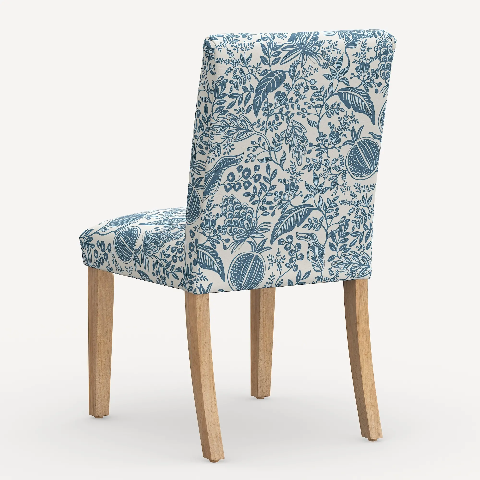 63-6NATRPCPMBLULCB Rifle Paper Co. Lorraine Blue Pomegranate Dining Chair-3