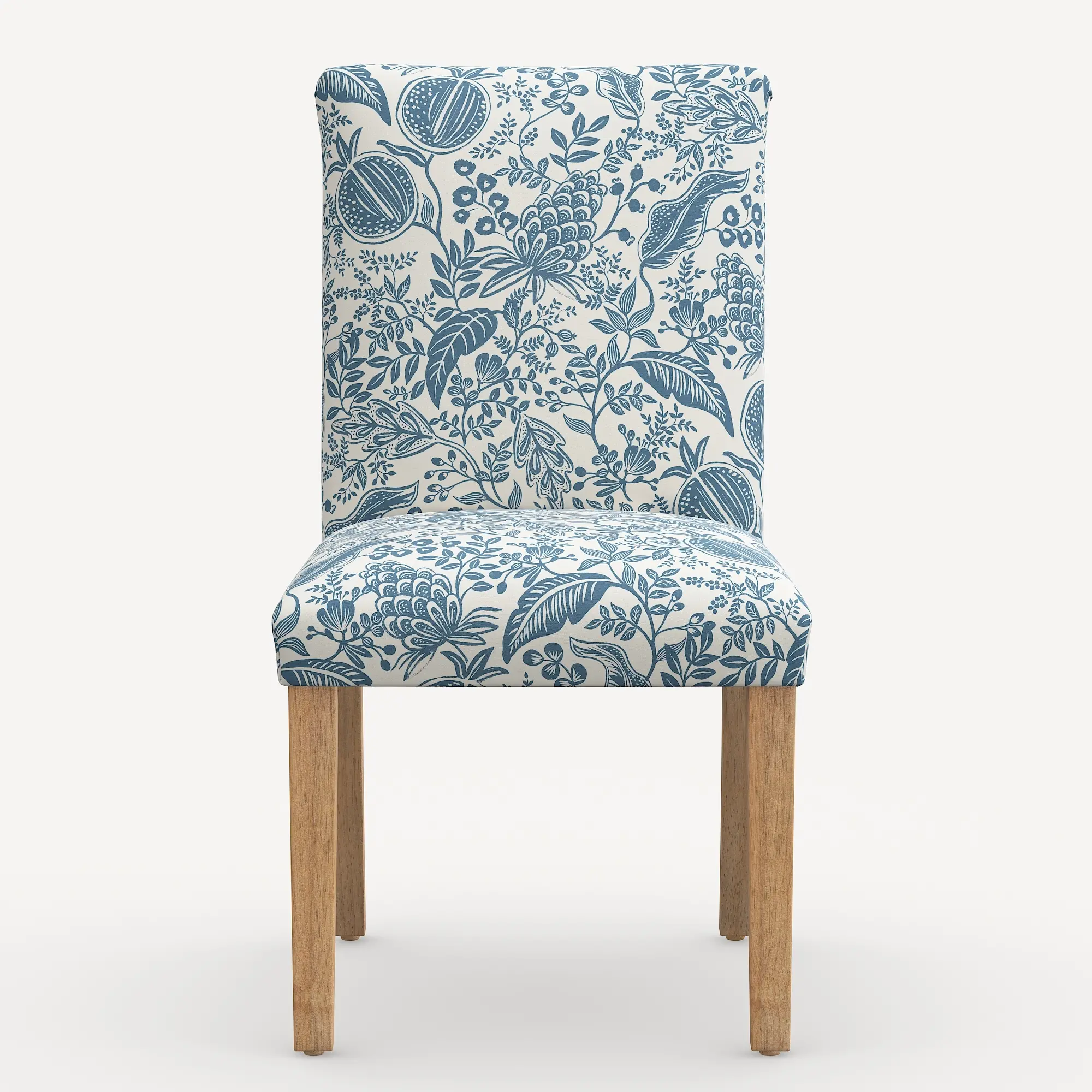 63-6NATRPCPMBLULCB Rifle Paper Co. Lorraine Blue Pomegranate Dining Chair-4