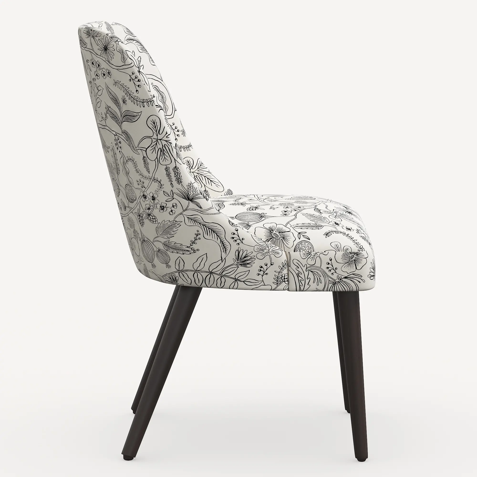 84-6RPCAVBLKCRMLCB Rifle Paper Co. Clare Aviary Cream & Black Dining Chair-4